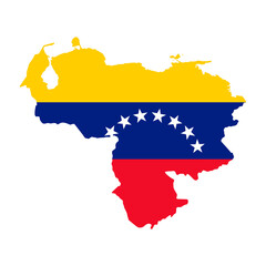 Obraz premium State borders the country Venezuela. Venezuela border. Map Venezuela. Map silhouette. Banner, poster template. Independence Day.