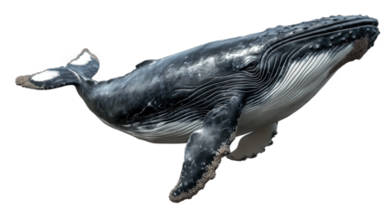 Majestic Humpback Whale in Ocean