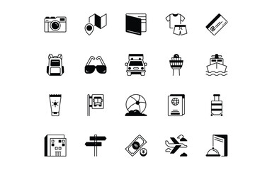 Travel Icons - Semi Solid