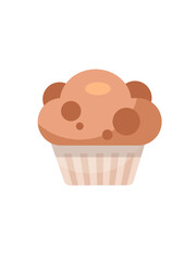 Cake delicious cake muffin vector