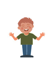 Happy little boy