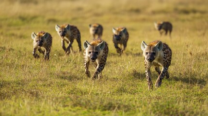 Weather Spotted Hyena Overview Verdant Plateau Scavenging