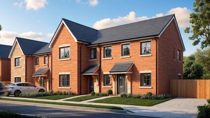 Modern residential development in england's countryside