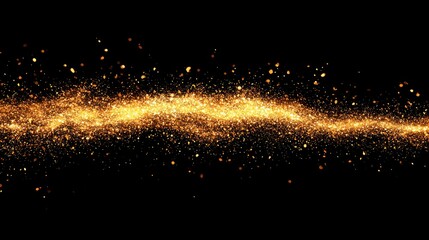 Obraz premium A burst of glowing fire particles spreading in a chaotic yet mesmerizing explosion.