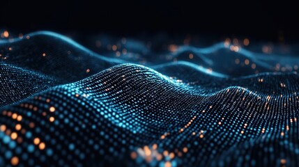 Abstract Digital Wave Pattern