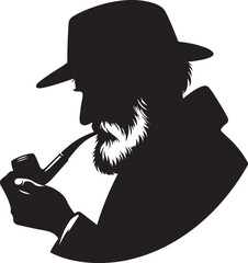 old man vector illustration