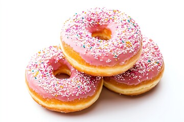 Donuts white background
