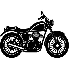 Obraz premium Motorcycle Silhouette Vector