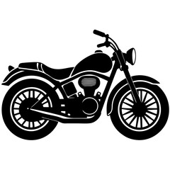 Fototapeta premium Motorcycle Silhouette Vector