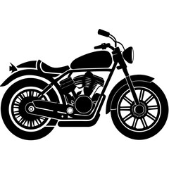 Fototapeta premium Motorcycle Silhouette Vector