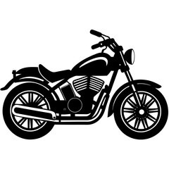 Obraz premium Motorcycle Silhouette Vector