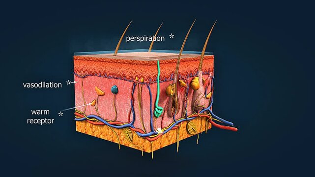 Mechanism of function of warm receptors