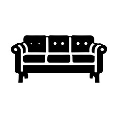 Armchair silhouette icon vector design.