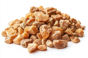 Pile of dried leaves under a tree, sunlight casting shadows.