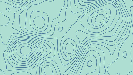Light Blue Topographic Map Background with Contour Lines. Abstract Geographic Design