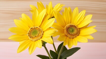 Obraz premium Vibrant Yellow Sunflowers Bouquet Closeup