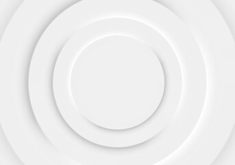 Round shapes abstract background. Elegant background with copy space for banner, poster, presentation. Simple vector illustration.