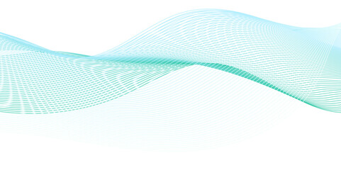 Abstract modern blue wavy stylized blend liens gradient background. Blending gradient colors. Digital frequency track equalizer. Colorful shiny and smooth blend lines background. 