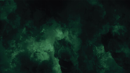 Dark Green Storm Clouds Abstract Background
