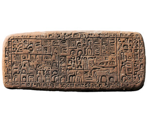 Ancient Clay Tablet Unveiling Indecipherable Pictographs A Glimpse into an Enigmatic Past and Lost Civilizations with Intricate Symbolism, Artifact, Archeology