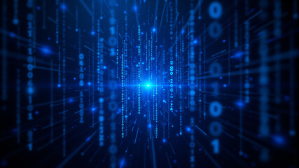 Obraz premium Exploring the Depths of Digital Data