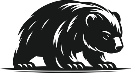 wombat vector silhouette