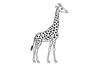 Fototapeta premium giraffe vector illustration