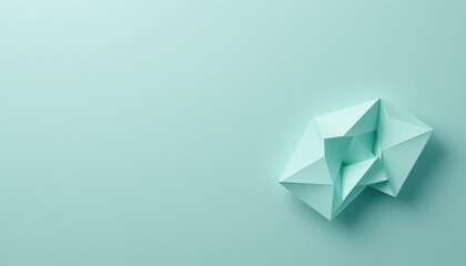 Creative origami paper folding techniques showcase studio setting digital content minimalist environment close-up viewpoint art concept for seo impact