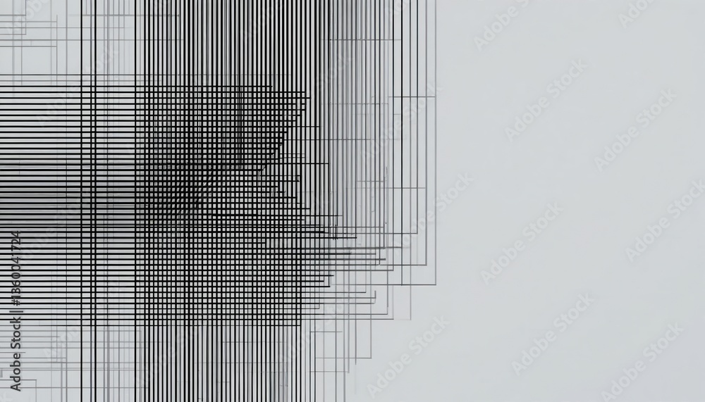 Poster dynamic abstract lines creating a visual pattern digital art minimalist design contemporary environm