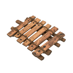 Wooden xylophone on a transparent background musical instrument isolated view
