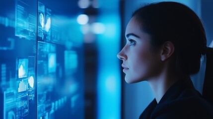 A leader managing a virtual team through an online meeting
