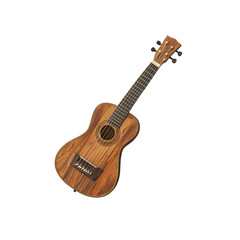 Fototapeta premium Acoustic guitar on a transparent background musical instrument studio isolated creative design