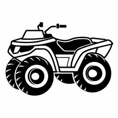 Black silhouette of a motorcycle in a vector illustration with sport and adventure themes