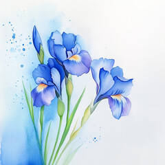 Watercolor Orange Pumpkin Isolated On White Background