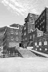 Rijal Almaa is a heritage village located in Asir Region, Saudi Arabia. It locates 45 km away from Abha.