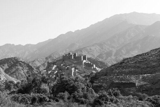 The village of Thee Ain in Al-Baha, Saudi Arabia is a unique heritage site that includes old archaeological buildings