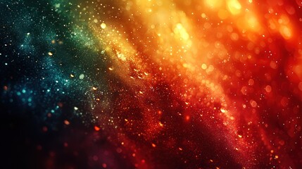 Fototapeta premium Vibrant abstract background with glittering particles