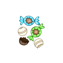 truffle chocolate candy.