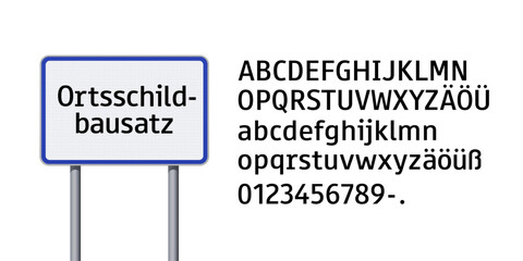 Ortsschild-Bausatz Österreich