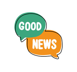 Good News. Badge, icon, logo vector design illustration on white background