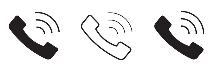 Call icon vector isolated on white background. Phone icon vector. mobile phone. telephone icon