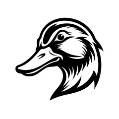 Fototapeta premium Duck Head Logo Vector