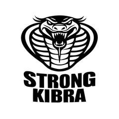 a strong cobra illustration design with menacing eyes