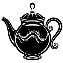 Teapot Silhouette Vector