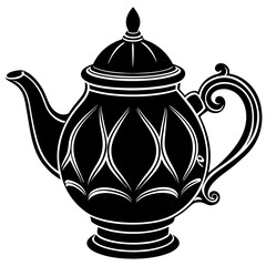 Teapot Silhouette Vector