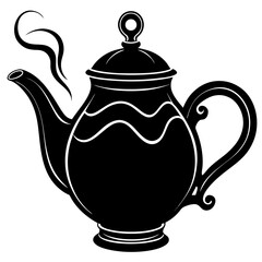 Teapot Silhouette Vector