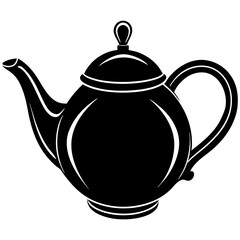 Teapot Silhouette Vector