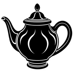 Teapot Silhouette Vector