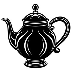 Teapot Silhouette Vector