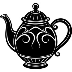 Teapot Silhouette Vector